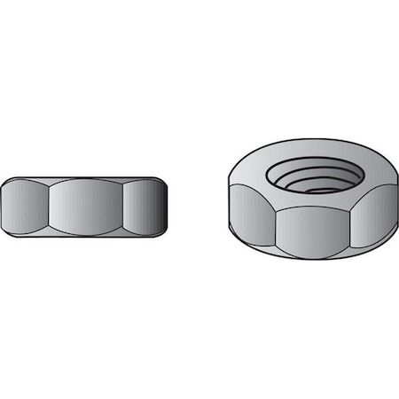 Homecare Products 150054 0.37 in. SAE Hex Nut in Zinc Plated Steel, 100PK HO2742133